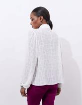 Blouse manches longues unie