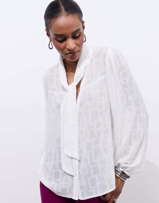 Blouse manches longues unie