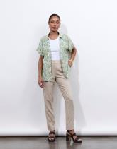 Chemisier manches longues imprimé