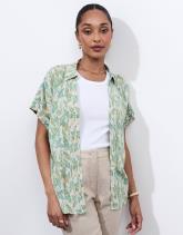 Chemisier manches longues imprimé