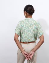 Chemisier manches longues imprimé