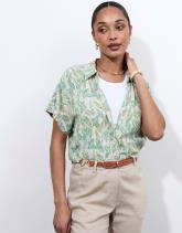 Chemisier manches longues imprimé