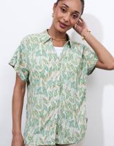 Chemisier manches longues imprimé