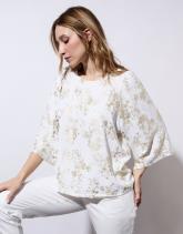 Blouse manches 3/4 unie