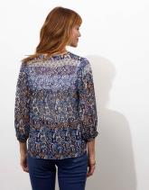 Blouse manches 3/4 imprimée