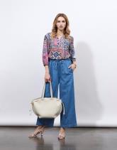 Blouse manches 3/4 imprimée