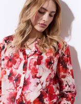 Chemisier manches longues imprimé à fleurs