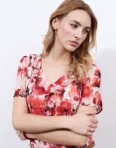 Blouse manches courtes imprimé à fleurs