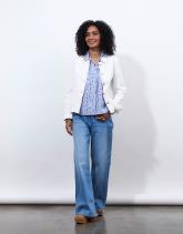 Chemisier manches courtes imprimé à fleurs