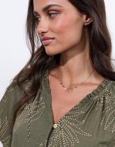 Blouse manches courtes unie