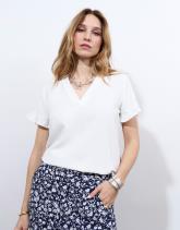 Blouse manches courtes unie