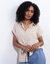 Blouse manches courtes unie