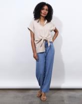 Blouse manches courtes unie