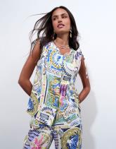 Blouse manches courtes imprimée