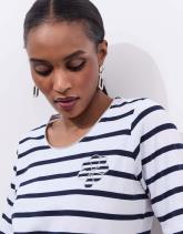 Tee-shirt marinière manches coude 100% coton rayée