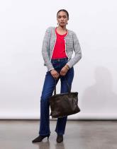 T-Shirt manches coude uni décoré