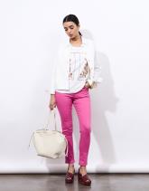 T-Shirt manches courtes 100% coton uni décoré