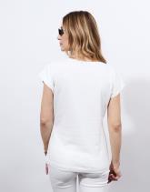 T-Shirt manches courtes 100% coton imprimé placé