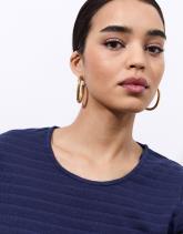 T-Shirt manches courtes en mélange coton uni