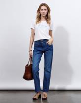 T-Shirt manches courtes 100% coton uni décoré