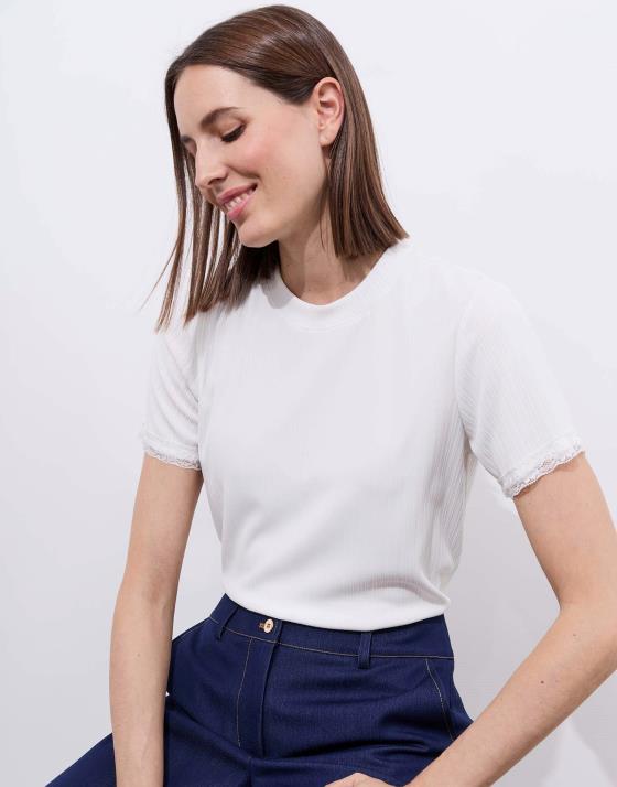 Top manches courtes uni