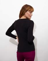 Cache-coeur manches longues uni