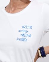T-Shirt manches courtes 100% coton brodé