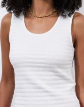 Débardeur en mélange coton uni