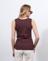 Débardeur en mélange coton uni