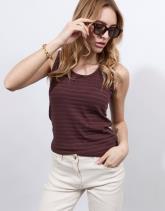 Débardeur en mélange coton uni