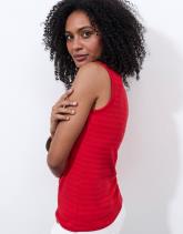 Débardeur en mélange coton uni