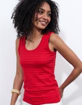 Débardeur en mélange coton uni