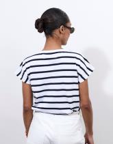 Tee-shirt marinière manches courtes 100% coton rayée