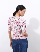 Top manches courtes imprimé