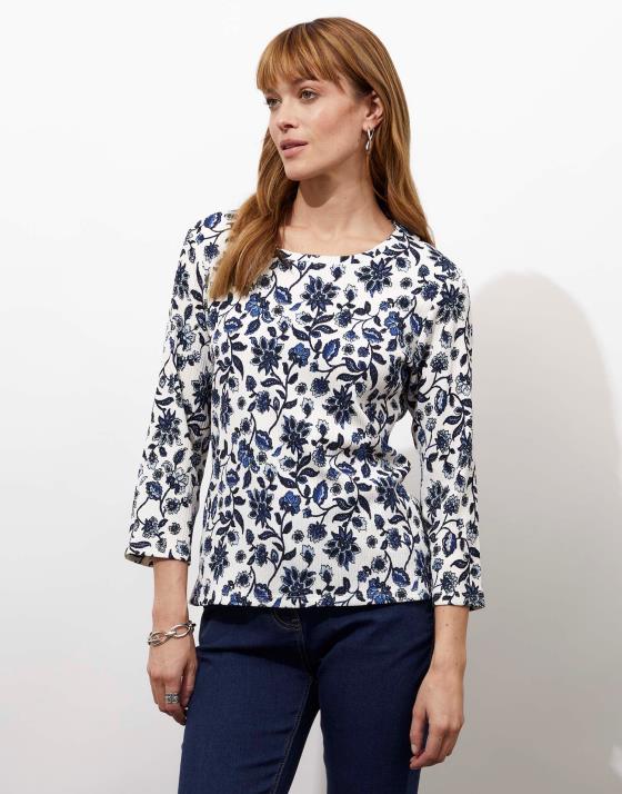 Top manches 3/4 imprimé