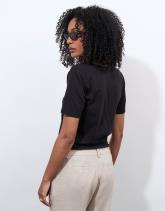 T-Shirt manches courtes uni décoré