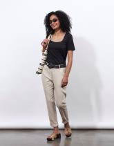 T-Shirt manches courtes uni décoré