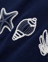T-Shirt manches courtes 100% coton uni décoré