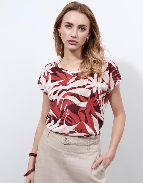 T-Shirt manches courtes en jersey imprimé