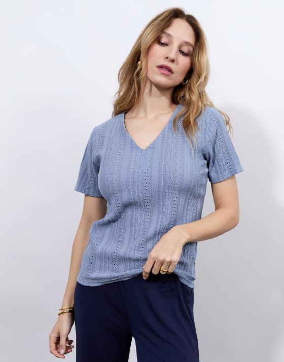 Top manches courtes uni