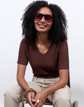 Top manches courtes uni