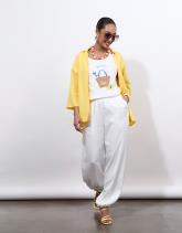 T-Shirt manches courtes 100% coton uni décoré