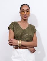 Top manches courtes uni