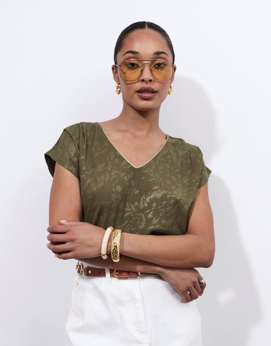 Top manches courtes uni