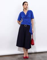 Top manches papillon uni