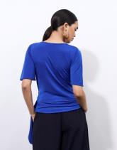 Top manches papillon uni