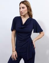 Top manches papillon uni