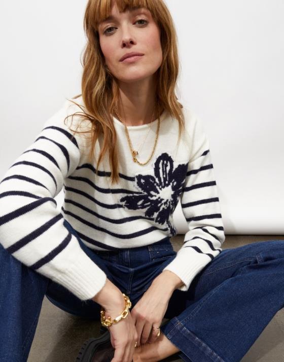 Pull marinière rayée