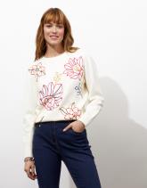 Pull épais à motifs