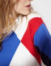 Pull épais color bloc